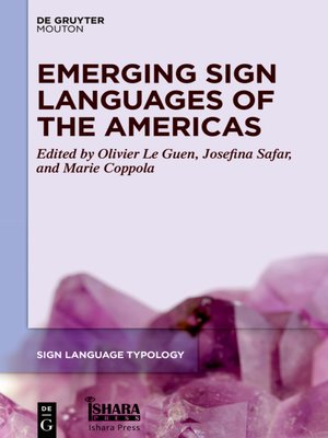 cover image of Emerging Sign Languages of the Americas